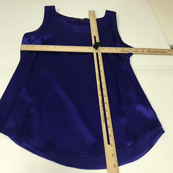 ANTONIO MELANI Royal Blue Sleeveless Blouse - Picture 7 of 9